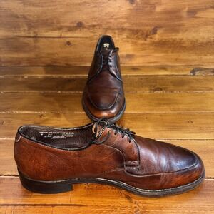 Vintage Leverenz Derby Shoes Men's Size 9 USA Union Made Cushion Flex‎ Leather